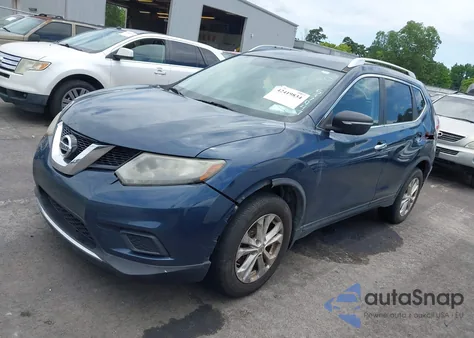 2015 Nissan Rogue Sv z USA, uszkodzony, nr VIN KNMAT2MT0FP537947